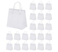 sourcing map 50pcs Insulated Take Out Bags, 9.4" x 5.9" x 10.2" Insulated Take Away Bags Thermal Disposable Lunch Bags Disposable Cooler Bags for Hot Cold Food Catering Grocery Picnic White