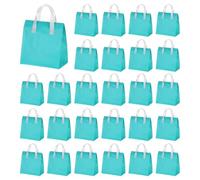 sourcing map 50pcs Insulated Take Out Bags, 9.4" x 5.9" x 10.2" Insulated Take Away Bags Thermal Disposable Lunch Bags Disposable Cooler Bags for Hot Cold Food Catering Grocery Picnic Blue