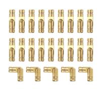 sourcing map 50Pcs Invisible Barrel Hinges, 4x15mm Brass Concealed Hinge, Hidden Barrel Hinge, Small Concealed Hinges for Jewelry Box, Music Boxes, Small Woodworking Projects, Gold