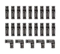 Sourcing Map 50Pcs Invisible Brass Barrel Hinges, 4x15mm, Black, Modern Style, Concealed Hinge for Jewelry Box, Music Boxes, Small Woodworking Projects