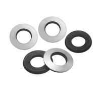 sourcing map 50Pcs M10 x 20mm Sealing Washers, 304 Stainless Steel EPDM Bonded Neoprene Rubber Washers for Screws Bolts, Silver&Black
