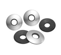 sourcing map 50Pcs M10 x 25mm Sealing Washers, 304 Stainless Steel EPDM Bonded Neoprene Rubber Washers for Screws Bolts, Silver&Black
