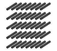 sourcing map 50Pcs M2 x 25mm Aluminum Knurled Spacer Standoff, Round Coupling Nut Bolt Connector Nut Sleeve Stud Rod Fastener for RC Drone Quadcopter FPV Drone DIY Parts (Black, 4mm OD)