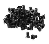 sourcing map 50Pcs M3 Laptop Notebook Computer Screws Kit, Phillips Flat Head SSD hard drive screws, Electronic Repair Replacement Screw for Laptop Hard Drive