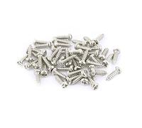 sourcing map 50pcs M3 x 10mm Stainless Steel Cross pan Head Self Tapping Screws Bolts