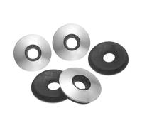 sourcing map 50Pcs M4.8 x 14mm Sealing Washers, 304 Stainless Steel EPDM Bonded Neoprene Rubber Washers for Screws Bolts, Silver&Black