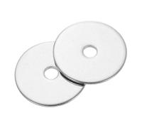 sourcing map 50Pcs M4 Flat Washer, 304 Stainless steel 4mm ID x 25mm OD x 1.5mm Thick for Bolt Screw, Factories Repair, Kitchens, Shops, and Outdoor Construction, Silvery