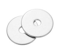 sourcing map 50Pcs M5 Flat Washer, 304 Stainless steel 5mm ID x 25mm OD x 1.5mm Thick for Bolt Screw, Factories Repair, Kitchens, Shops, and Outdoor Construction, Silvery