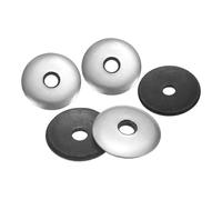sourcing map 50Pcs M6.3 x 25mm Sealing Washers, 304 Stainless Steel EPDM Bonded Neoprene Rubber Washers for Screws Bolts, Silver&Black