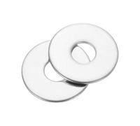 sourcing map 50Pcs M8 Flat Washer, 304 Stainless steel 8mm ID x 25mm OD x 1.5mm Thick for Bolt Screw, Factories Repair, Kitchens, Shops, and Outdoor Construction, Silvery