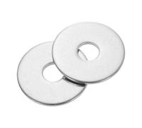 sourcing map 50Pcs M8 Flat Washer, 304 Stainless steel 8mm ID x 28mm OD x 2mm Thick for Bolt Screw, Factories Repair, Kitchens, Shops, and Outdoor Construction, Silvery