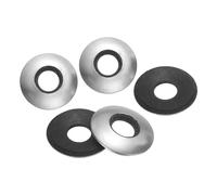 sourcing map 50Pcs M8 x 19mm Sealing Washers,EPDM Silver&Black