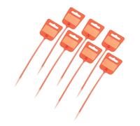 sourcing map 50pcs Marker Cable Zip Ties, 10 Inch Self-Locking Nylon Labels Zip Tie Wraps, Wire Tags Ties Straps for Indoor and Outdoor, 3/16",Red
