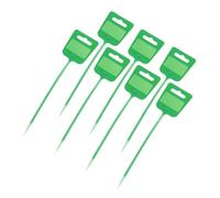 sourcing map 50pcs Marker Cable Zip Ties, 10 Inch Self-Locking Nylon Labels Zip Tie Wraps, Wire Tags Ties Straps for Indoor and Outdoor, 3/16",Green