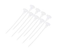 sourcing map 50pcs Marker Cable Zip Ties, 7 Inch Self-Locking Labels Zip Tie Wraps, Wire Tags Zip Ties for Indoor and Outdoor, 3/16", White