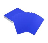 sourcing map 50pcs Metal Business Cards Blanks 3.4" x 2.1" x 0.01" Aluminum Laser Engraving Blank Name Custom Card CNC Engraving Sheets for House Office DIY Gift Plate Invitations, Dark Blue