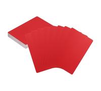 sourcing map 50pcs Metal Business Cards Blanks 3.4" x 2.1" x 0.01" Aluminum Laser Engraving Blank Name Custom Card CNC Engraving Sheets for House Office DIY Gift Plate Invitations, Red