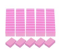 sourcing map 50pcs Mini Nail Buffers, 100/180 Grit Nail Sanding Blocks, Bulk Nail Buffing Polishing Blocks Professional Nail Polisher Set for Acrylic and Natural Nails, Rose