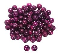 sourcing map 50pcs Natural Stone Beads 10mm Magenta Tiger Eye Round Gemstone Stone Loose Beading Real Genuine Smooth Balls Bead for Jewelry Making Bracelets Necklace Earrings DIY