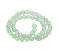 sourcing map 50pcs Natural Stone Beads 6mm Green Aventurine Round Gemstone Stone Loose Beading Real Genuine Smooth Balls Bead for Jewelry Making Bracelets Necklace Earrings DIY