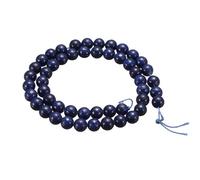 sourcing map 50pcs Natural Stone Beads 6mm Lapis Lazuli Blue Round Gemstone Stone Loose Beading Real Genuine Smooth Balls Bead for Jewelry Making Bracelets Necklace Earrings DIY