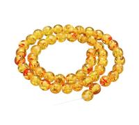 sourcing map 50pcs Natural Stone Beads 8mm Red Stone Round Gemstone Stone Loose Beading Real Genuine Smooth Balls Bead for Jewelry Making Bracelets Necklace Earrings DIY