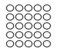 sourcing map 50pcs Nitrile Rubber O-Rings 19mm OD 16.6mm ID 2.4mm Width Metric Buna-N NBR Sealing Gasket Plumbing Sealing Repair O Rings for Car Auto Vehicle Repair Faucet Air Gas