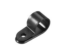 sourcing map 50pcs Nylon R-Type Cable Clamp Organizer Cord Clips for Wire Management 15.8mm CC-4