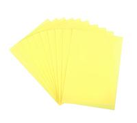 sourcing map 50Pcs Photocard Holder, Photo Cards Sleeves, Photo Protector Shield Cover for Trading Cards Fans Party Decorations, Yellow