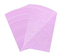 sourcing map 50Pcs Photocard Holder, Photo Cards Sleeves, Photo Protector Shield Cover for Trading Cards Fans Party Decorations, Laser Purple