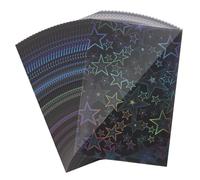 sourcing map 50Pcs Photocard Holder, Photo Cards Sleeves, Photo Protector Shield Cover for Trading Cards Fans Party Decorations, Laser Black