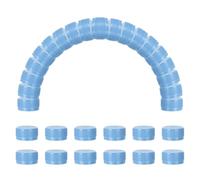 sourcing map 50pcs Plastic Bottle Caps, 30mm Bottle Screw Lid Top Water Bottles Top Cap for DIY Development Imagination Intelligence Craft Scrapbook Creative Gifts, Matt Blue
