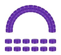 sourcing map 50pcs Plastic Bottle Caps, 30mm Bottle Screw Lid Top Water Bottles Top Cap for DIY Development Imagination Intelligence Craft Scrapbook Creative Gifts, Dark Purple