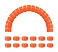 sourcing map 50pcs Plastic Bottle Caps, 30mm Bottle Screw Lid Top Water Bottles Top Cap for DIY Development Imagination Intelligence Craft Scrapbook Creative Gifts, Orange