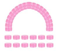 sourcing map 50pcs Plastic Bottle Caps, 30mm Bottle Screw Lid Top Water Bottles Top Cap for DIY Development Imagination Intelligence Craft Scrapbook Creative Gifts, Pink