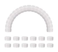 sourcing map 50pcs Plastic Bottle Caps, 30mm Bottle Screw Lid Top Water Bottles Top Cap for DIY Development Imagination Intelligence Craft Scrapbook Creative Gifts, White