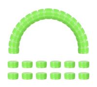 sourcing map 50pcs Plastic Bottle Caps, 30mm Bottle Screw Lid Top Water Bottles Top Cap for DIY Development Imagination Intelligence Craft Scrapbook Creative Gifts, Bright Green