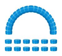 sourcing map 50pcs Plastic Bottle Caps, 30mm Bottle Screw Lid Top Water Bottles Top Cap for DIY Development Imagination Intelligence Craft Scrapbook Creative Gifts, Sky Blue