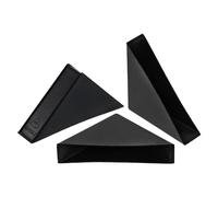 sourcing map 50Pcs Plastic Corner Protectors 12x70mm Right Angle Shape Glass Corner Guards Cushion for Corner Protection of Glass, Mirror, Tile, Black