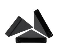 sourcing map 50Pcs Plastic Corner Protectors 9x50mm Right Angle Shape Glass Corner Guards Cushion for Corner Protection of Glass, Mirror, Tile, Black