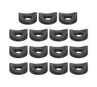 sourcing map 50Pcs Plastic Round Washers, 6mm x 14mm x 3mm Black PE Concave Washer Spacer Hardware Machine Fastener for Round Tube Fixing