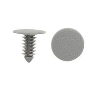 sourcing map 50pcs Plastic Trim Clips Bumper Front Door Rivets Fastener Gray 8mm