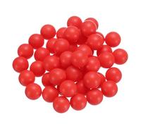 sourcing map 50pcs PP Plastic Bearing Balls 15mm Solid Plastic Balls, G2 Precision Bearing Ball Frosted Surface, Red