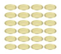 sourcing map 50pcs Regular Mouth Canning Lids, 68mm Metal Mason Jar Lids for Home Canning and Food Storage, Dishwasher Safe, Gold