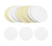 sourcing map 50pcs Round Adhesive Felt Circles, 100mm 4" Pre Cut Felt Craft Stickers Non-Woven Mini Felt Fabric Circles for DIY Sewing Handcraft Cut Projects Craft Finishing, White