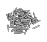 sourcing map 50pcs Rubber End Caps Protective Caps 1.5mm ID Vinyl PVC Round Tube Bolt Cap Cover Screw Thread Protectors Light Gray