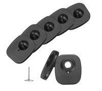 sourcing map 50Pcs Security Hard Tags - Reusable RF 8.2MHz Retail Security Clothes Hard Tags with Pins, Fits Clothing/Shoes/Hats, Black