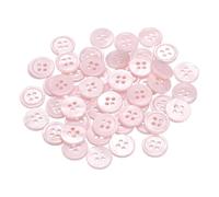 sourcing map 50Pcs Shell Buttons, 11.5mm 4 Hole Mother of Pearl Blazer Buttons Sewing Craft Shell Discs for Shirt Sewing DIY Crafts Decoration, Lavender