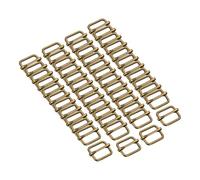 sourcing map 50Pcs Slide Buckle 1 1/2" Tri-Glide Slides Adjuster Strap Slider, Bronze