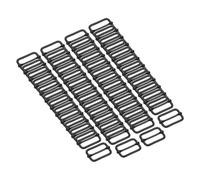 sourcing map 50Pcs Slide Buckle 1/2" Tri-Glide Slides Adjuster Strap Slider, Black